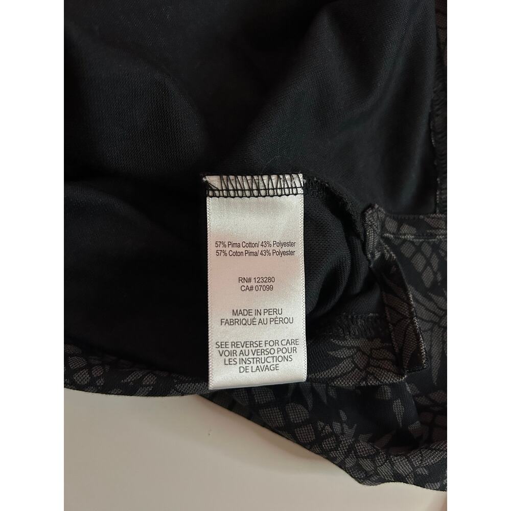 TravisMathew Off The Cape Mens Golf Polo Black Gray Pineapple Shirt Size Large - Picture 11 of 12